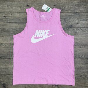 Nike Tank Top Size XL Mens Pink Sportswear Futura Icon Sleeveless
